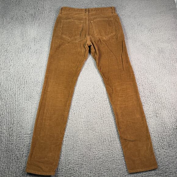 J Crew Corduroy Pants Mens 28x32 Brown Fair Trade Preppy Chino Slim Fit - Picture 6 of 11